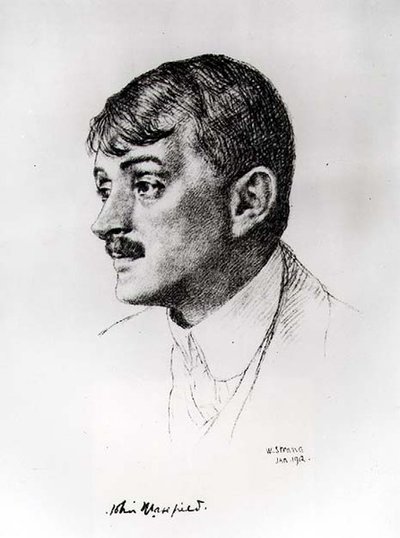 John Masefield (1878-1967), 1912 by William Strang